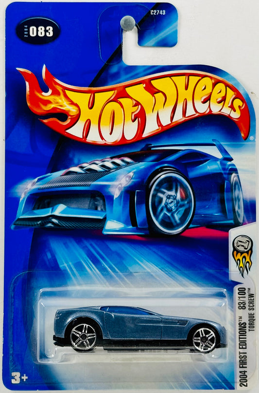 Hot Wheels 2004 - Collector # 083 - First Editions 83/100 - Torque Screw - Metallic Blue - 'TSCREW' / 'TS428' - '04 NC