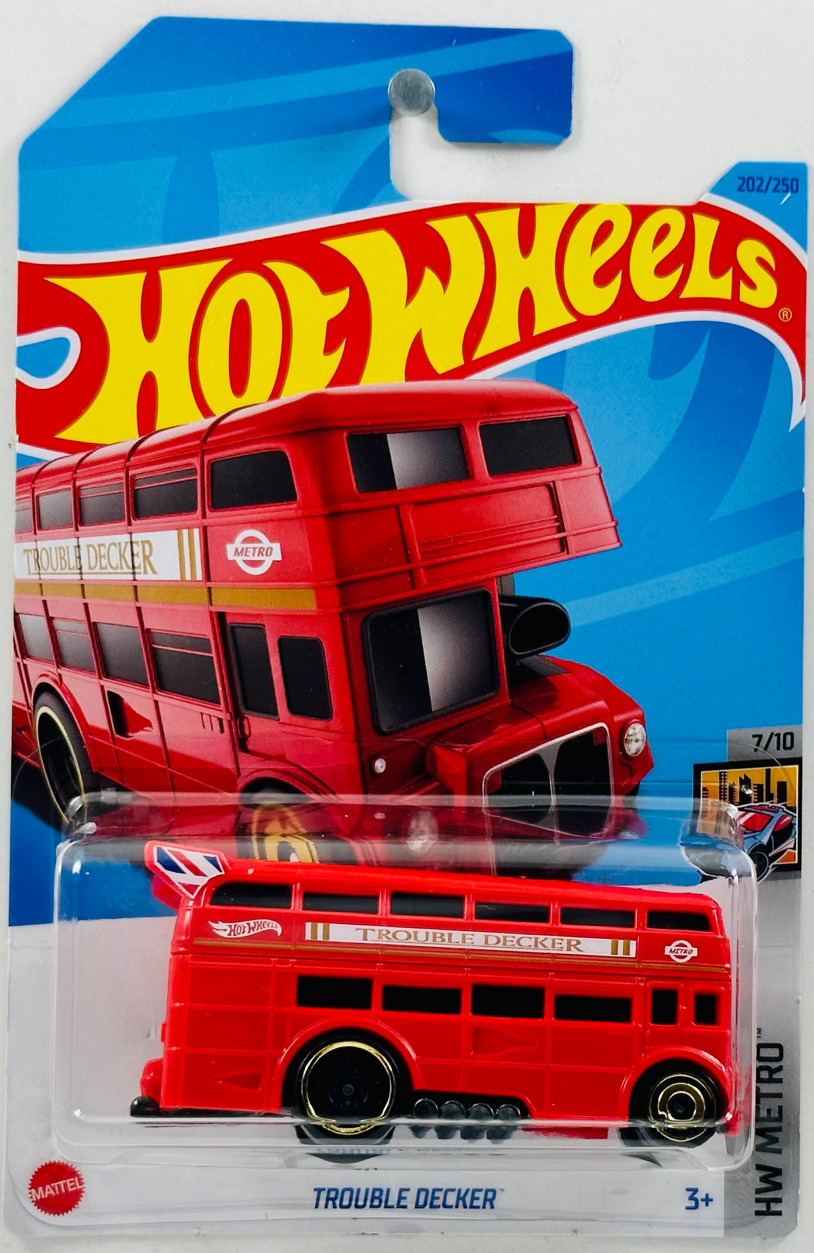 Hot Wheels 2023 #202/250 HW Metro #7/10 Trouble Decker Auto De