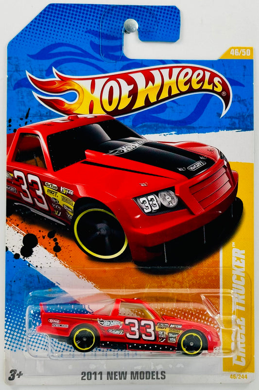 Hot Wheels 2011 - Collector # 046/244 - New Models 46/50 - Circle Trucker - Red - USA