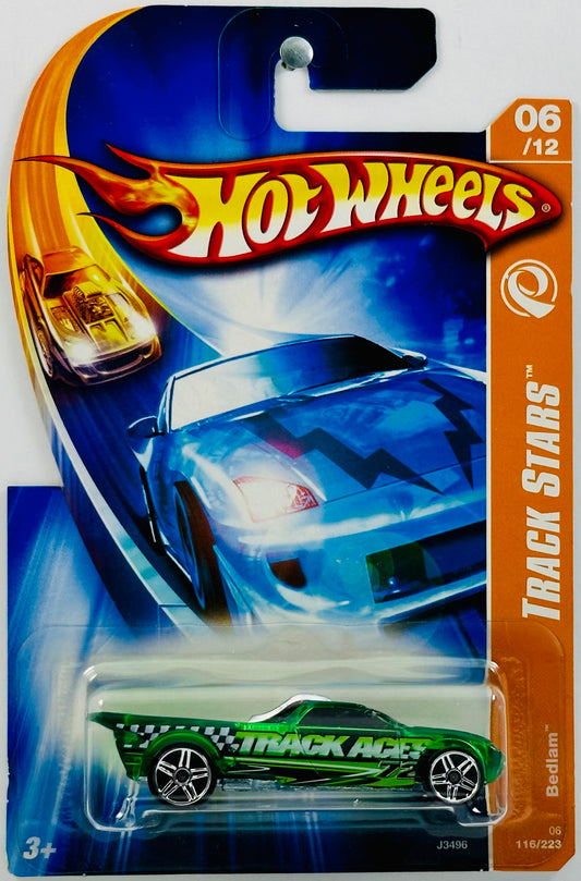 Hot Wheels 2006 - Collector # 116/223 - Track Stars 06/12 - Bedlam - Clear Green - USA