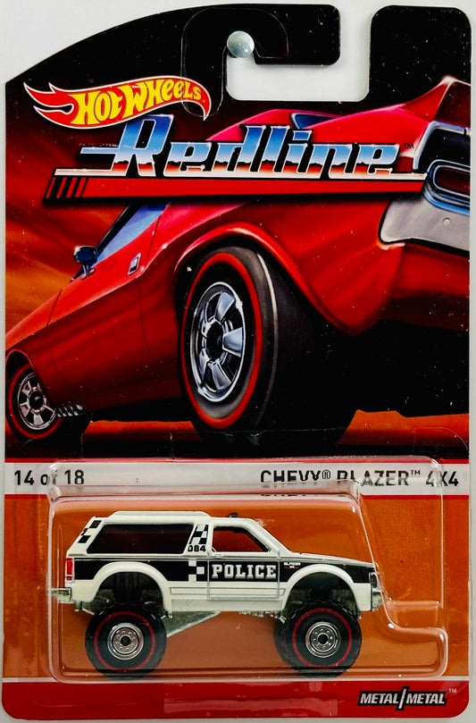 Hot Wheels 2015 - Heritage: Redline 14/18 - Chevy Blazer 4X4 - White - Metal/Metal