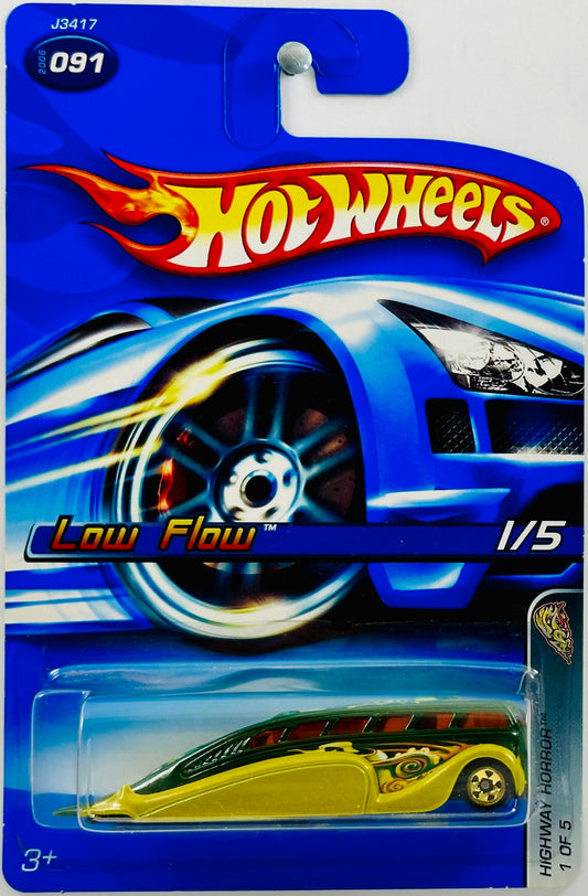 Hot Wheels 2006 - Collector # 091/223 - Highway Horror 01/05 - Low Flow - Dark Green - USA