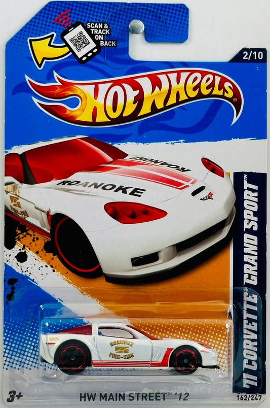 Hot Wheels 2012 - Collector # 162/247 - HW Main Street 02/10 - '11 Corvette Grand Sport - Pearl White - USA