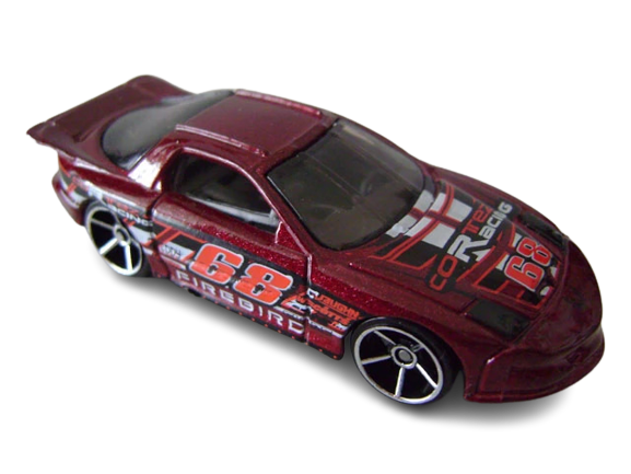 Hot Wheels 2007 - Collector # 144/180 - All Stars 12/24 - Pontiac Firebird - Metallic Maroon - USA Card