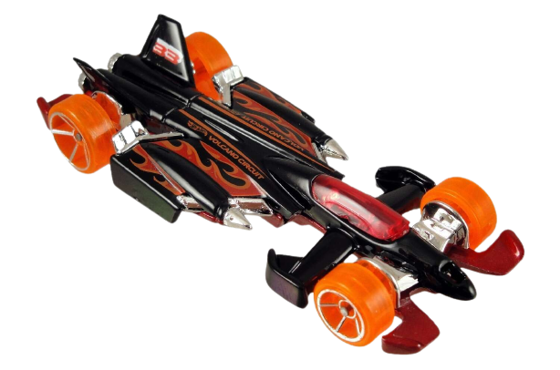 Hot Wheels 2011 - Collector # 203/244 - Thrill Racers: Volcano 05/06 - Jet Threat 3.0 - Black - USA