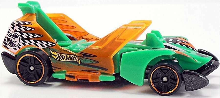 Hot Wheels 2015 - Collector # 095/250 - HW Off-Road / Sky Show - Jet Threat - Green / Orange - USA 'Showdown' Card