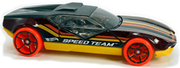 Hot Wheels 2022 - Collector # 048/250 - HW Speed Team 3/5 - La Fasta - Metallic Maroon - USA Card