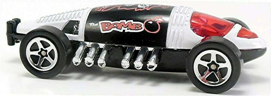 Hot Wheels 1999 - Collector # 988 - Car-Toon Friends Series 4/4 - Lakester - White / Borris - USA Blue Car Card