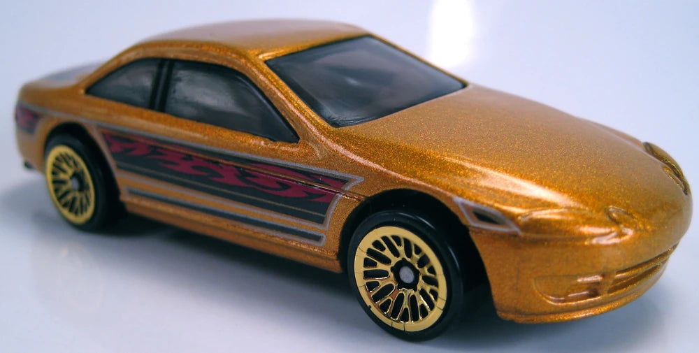 Hot Wheels 2002 - Collector # 163/240 - Lexus SC400 - Metalflake Gold - USA 'Race and Win' Card