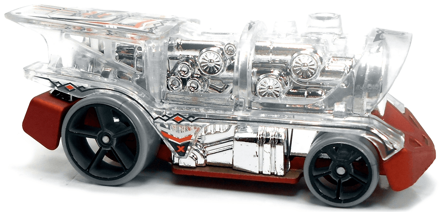 Hot Wheels 2021 - Collector # 099/250 - X-Raycers 2/5 - Loco Motorin' - Clear - USA Card