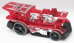 Hot Wheels 2021 - Collector # 099/250 - X-Raycers 2/5 - Loco Motorin' - Transparent Red - International Card