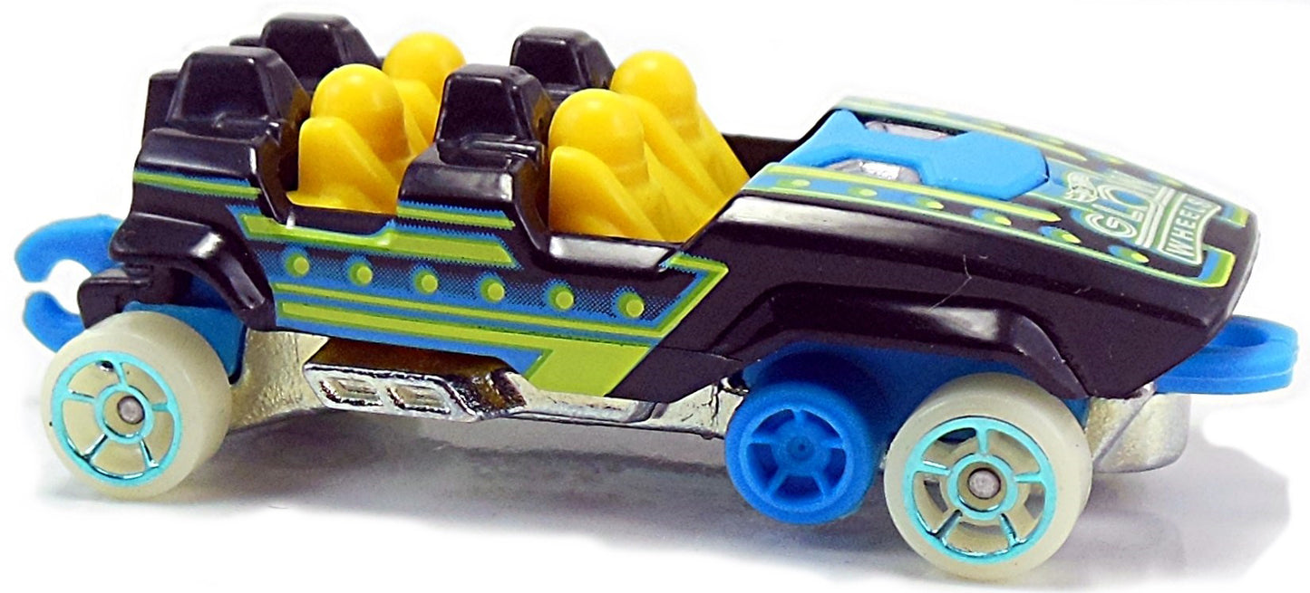 Hot Wheels 2017 - Collector # 328/365 - HW Glow Wheels 9/10 - Loopster - Black / Hands Down - USA Card