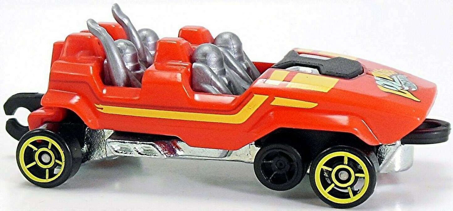 Hot Wheels 2015 - Collector # 075/250 - HW City / Surf Patrol / New Models - Loopster - Red / Hands Up - USA 'Showdown' Card