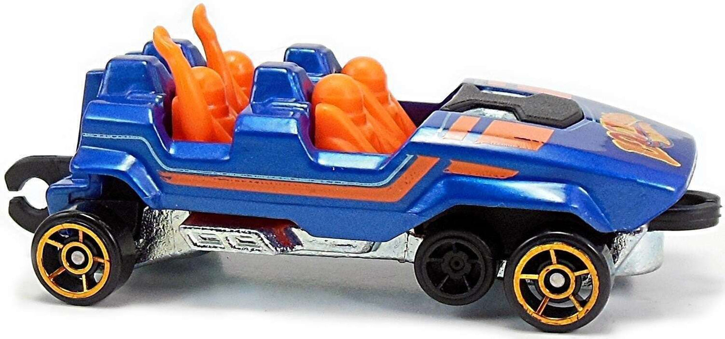 Hot Wheels 2015 - Collector # 075/250 - HW City / Surf Patrol / New Models - Loopster - Blue / Hands Up - USA 'Showdown' Card