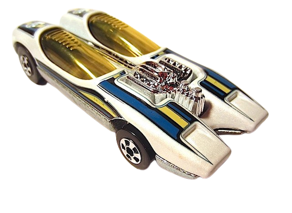 Hot Wheels 2008 - Since '68 / Originals Series # 4/10 - Splittin' Image - White - Basic Wheels - Metal/Metal