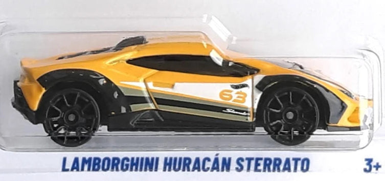 Hot Wheels 2025 - Collector # 041/250 - Safari Mode 1/5 - Lamborghini Huracán Sterrato - Yellow - USA Card