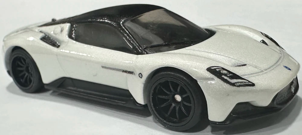 Hot Wheels 2025 - Premium / Boulevard # 127 / Mix 3 - Maserati MC20 - Pearl White - Metal/Metal & Real Riders - Walmart Exclusive - NEW Casting!
