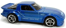 Hot Wheels 2022 - Collector # 097/250 - HW J-Imports 1/10 - Mazda RX-7 - Metalflake Blue - USA Card