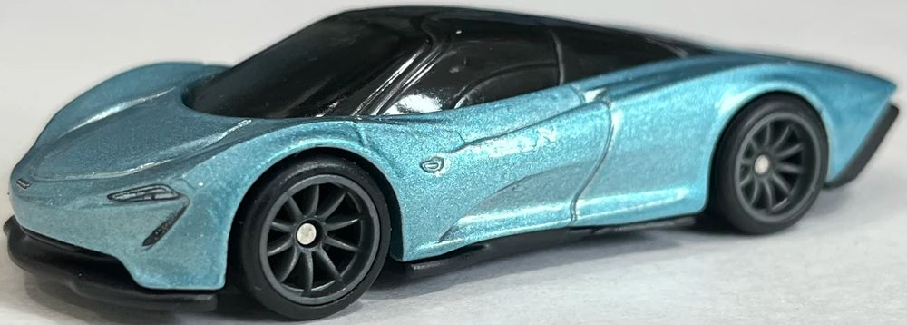 Hot Wheels 2022 - Premium / Car Culture / Exotic Envy 2/5 - McLaren Speedtail - Metallic Blue - Metal/Metal & Real Riders