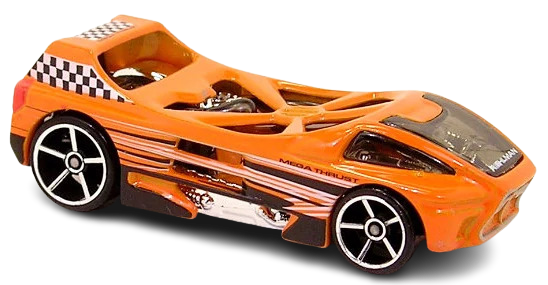 Hot Wheels 2007 - Collector # 125/156 - T-Hunt 05/12 - Mega Thrust - Orange - IC