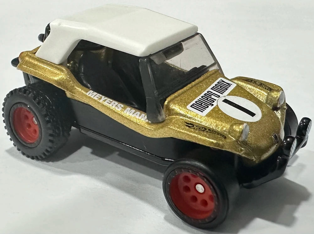 Hot Wheels 2024 - Premium / Boulevard # 108 - Meyers Manx - Gold - Metal/Metal & Real Riders - Walmart Exclusive - New Casting