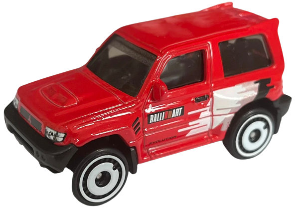 Hot Wheels 2023 - Collector # 175/250 - Mud Studs 03/05 - New Models - Mitsubishi Pajero Evolution - Red - 'Ralli Art' / AeroDisc Wheels - USA