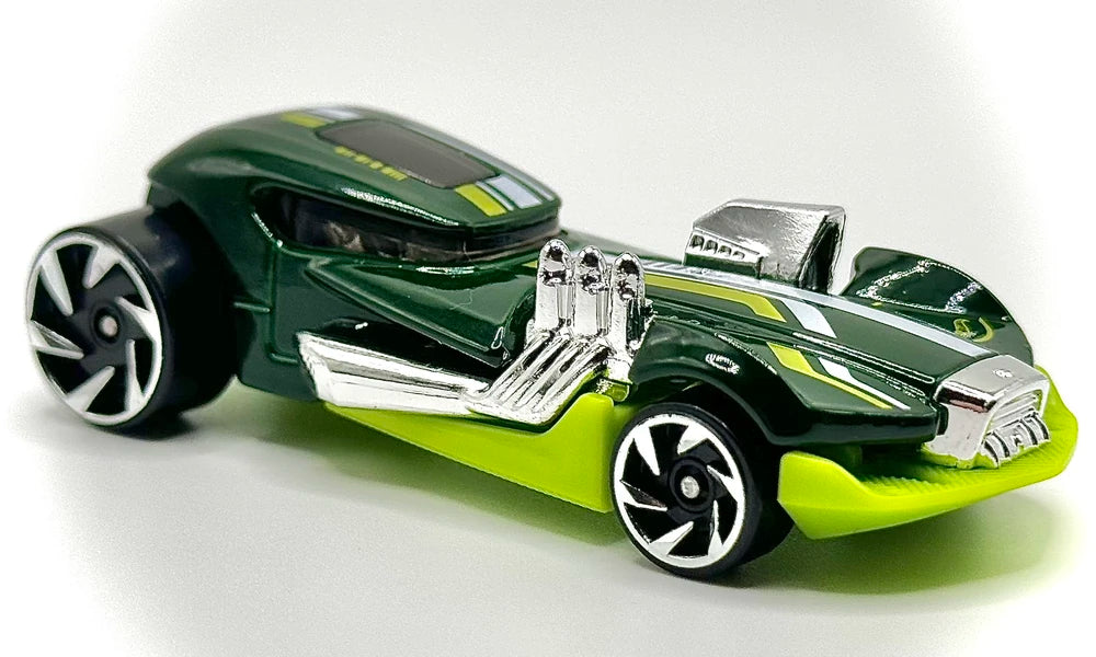 Hot Wheels 2025 - Collector # 218/250 - Muscle Mania 7/10 - New Models - Mod Mill - Dark Green - USA Card