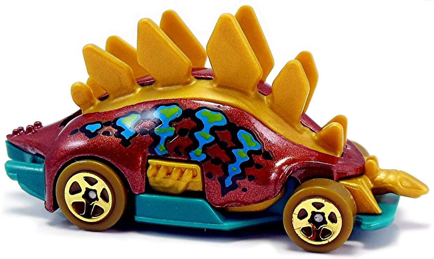 Hot Wheels 2017 - Collector # 349/365 - Street Beasts 2/10 - New Models - Motosaurus - Bronze Body / Gold Scales / Teal Spots & Base - USA Card