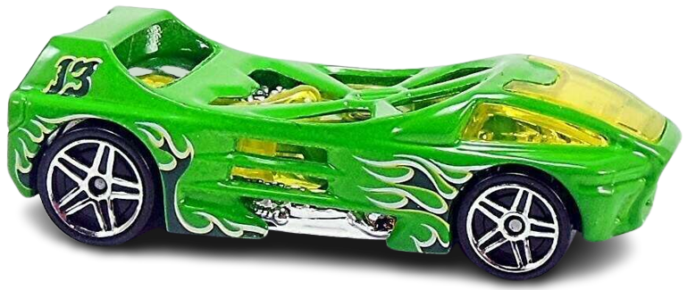 Hot Wheels 2011 - Collector # 238/244 - HW Video Game Heros 16/22 - Night Burner - Green - USA
