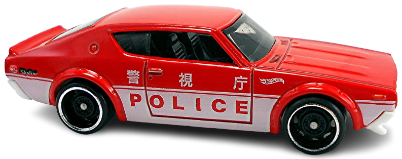 Hot Wheels 2019 - Collector # 160/250 - HW Rescue 4/10 - Nissan Skyline 2000 GT-R - Red - USA 'Month'