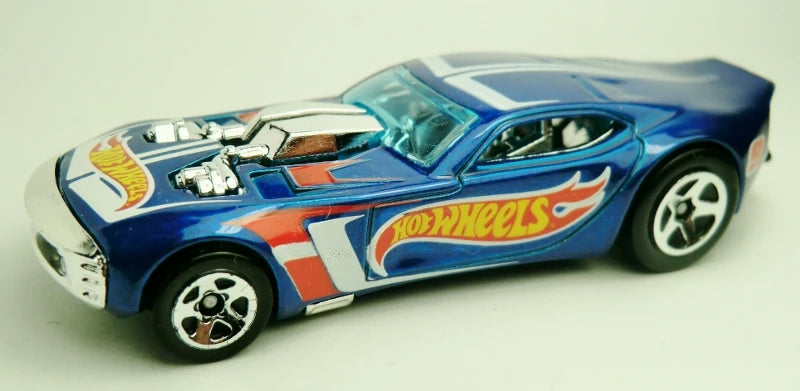 Hot Wheels 2013 - Collector # 103/250 - HW Racing / Race Team - Nitro Doorslammer - Metallic Blue / #9 - USA Card
