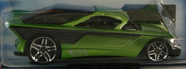 Hot Wheels 2002 - Collector # 192/240 - Nomadder What - Metallic Green - USA '35th Anniversary' Card with Factory Set Sticker