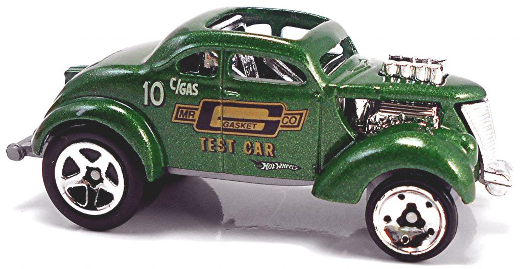 Hot Wheels 2010 - Collector # 104/240 - HW Performance 6/10 - Pass'n Gasser - Green / Mr Gasket - USA New '11 Card
