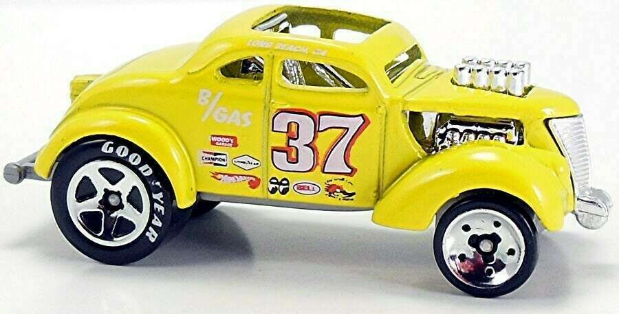 Hot Wheels 2008 - Collector # 025/196 - New Models 25/40 - Pass'n Gasser - Yellow - USA Card