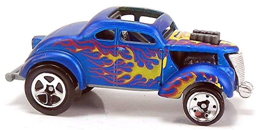 Hot Wheels 2011 - Collector # 097/244 - Heat Fleet 7/10 - Pass'N Gasser - Satin Blue - USA 'Instant Win' Card with License Plate Included