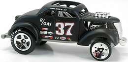 Hot Wheels 2008 - Collector # 025/196 - New Models 25/40 - Pass'n Gasser - Flat Black - USA Card