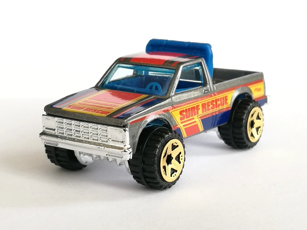 Hot Wheels 2019 - Theme / American Pickup Series 06/10 - Path Beater - Gray - Gold OR5SP Wheels - Walmart Exclusive