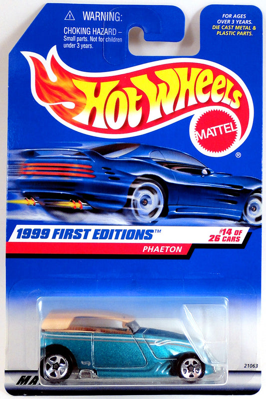 Hot Wheels 1999 - Collector # 916 - First Editions 14/26 - Phaeton - Teal - USA