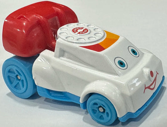 Hot Wheels 2026 - Collector # 049/250 - Mattel 3/5 - Quick Chat - White - Blue 5 Spoke Wheels - USA '2026' Card