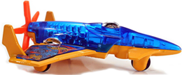 Hot Wheels 2020 - Collector # 064/250 - X-Raycers 8/10 - Poison Arrow - Transparent Blue & Yellow - USA Card