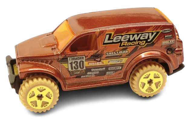 Hot Wheels 2011 - Collector # 186/244 - Thrill Racers - Desert 06/06 - Power Panel - Brown - 'Leeway Racing' / '130' - FCS