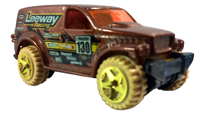 Hot Wheels 2011 - Collector # 186/244 - Thrill Racers - Desert 06/06 - Power Panel - Brown - 'Leeway Racing' / '130' - USA Card