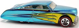 Hot Wheels 2005 - Premium / Classics Series 1 # 20/25 - Purple Passion - Spectraflame Ice Blue / Yellow Scallops - Red Line 5 Spoke - Special Paint - Limited Edition