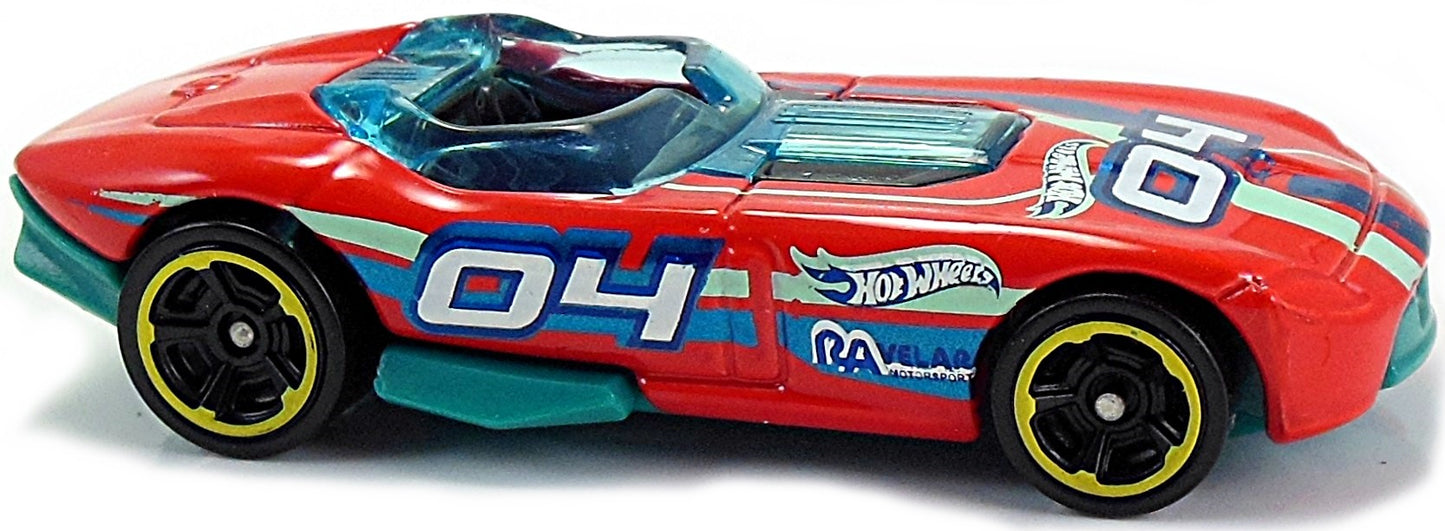 Hot Wheels 2017 - Collector # 098/365 - Legends of Speed 10/10 - RRRoadster - Red / #04 - USA Card