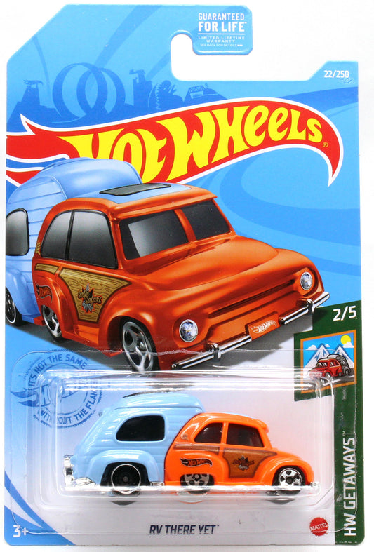 Hot Wheels 2021 - Collector # 022/250 - HW Getaways 2/5 - RV There Yet - Orange & Blue - USA Card