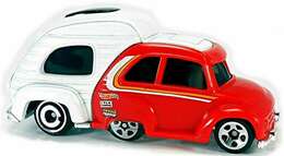 Hot Wheels 2020 - Collector # 037/250 - Tooned 1/10 - New Models - RV There Yet - Red & White - USA Card