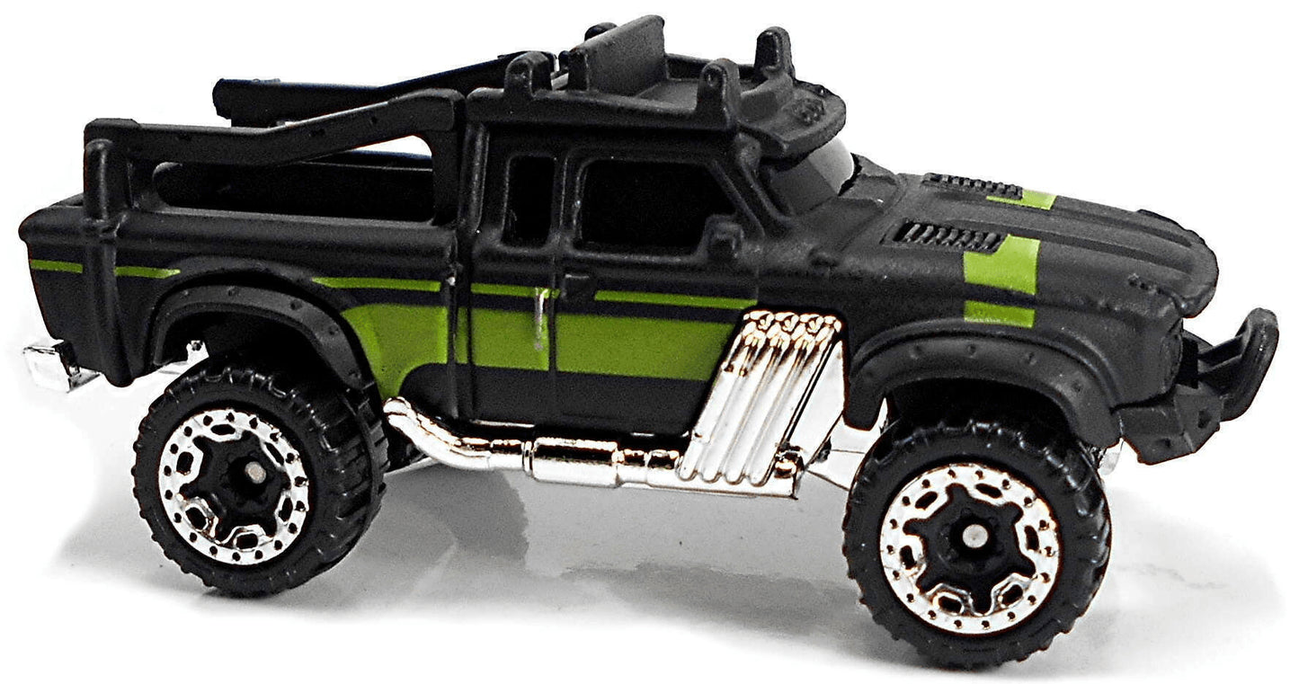 Hot Wheels 2021 - Collector # 141/250 - HW Screen Time 6/10 - New Models - Rally Baja Crawler - Flat Black / Black Bed, Fenders & Windows - BLOR Wheels - USA 'Fast & Furious Spy Racers' Card