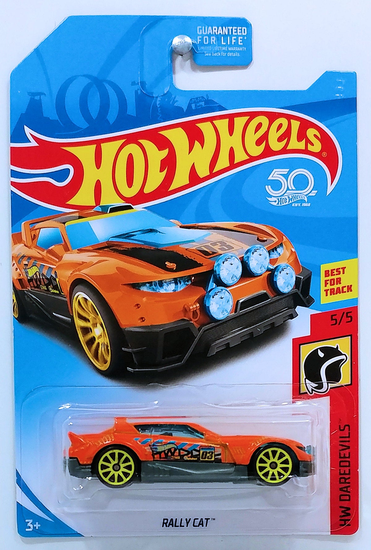 Hot Wheels 2018 - Collector # NONE - HW Daredevils 5/5 - Rally Cat