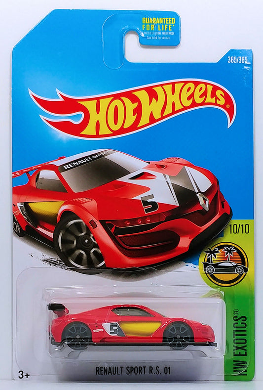Hot Wheels 2017 - Collector # 365/365 - HW Exotics 10/10 - Renault Sport R.S. 01 - Red - USA Card
