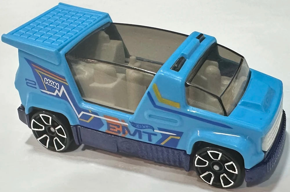 Hot Wheels 2025 - Collector # 137/250 - HW First Response 5/5 - Rapid Pulse - Blue / EMT - TRAP5 Wheels - USA Card